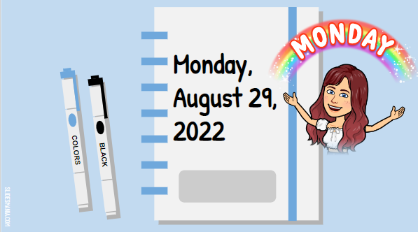 Lessons for Week of August 29 - September 2
