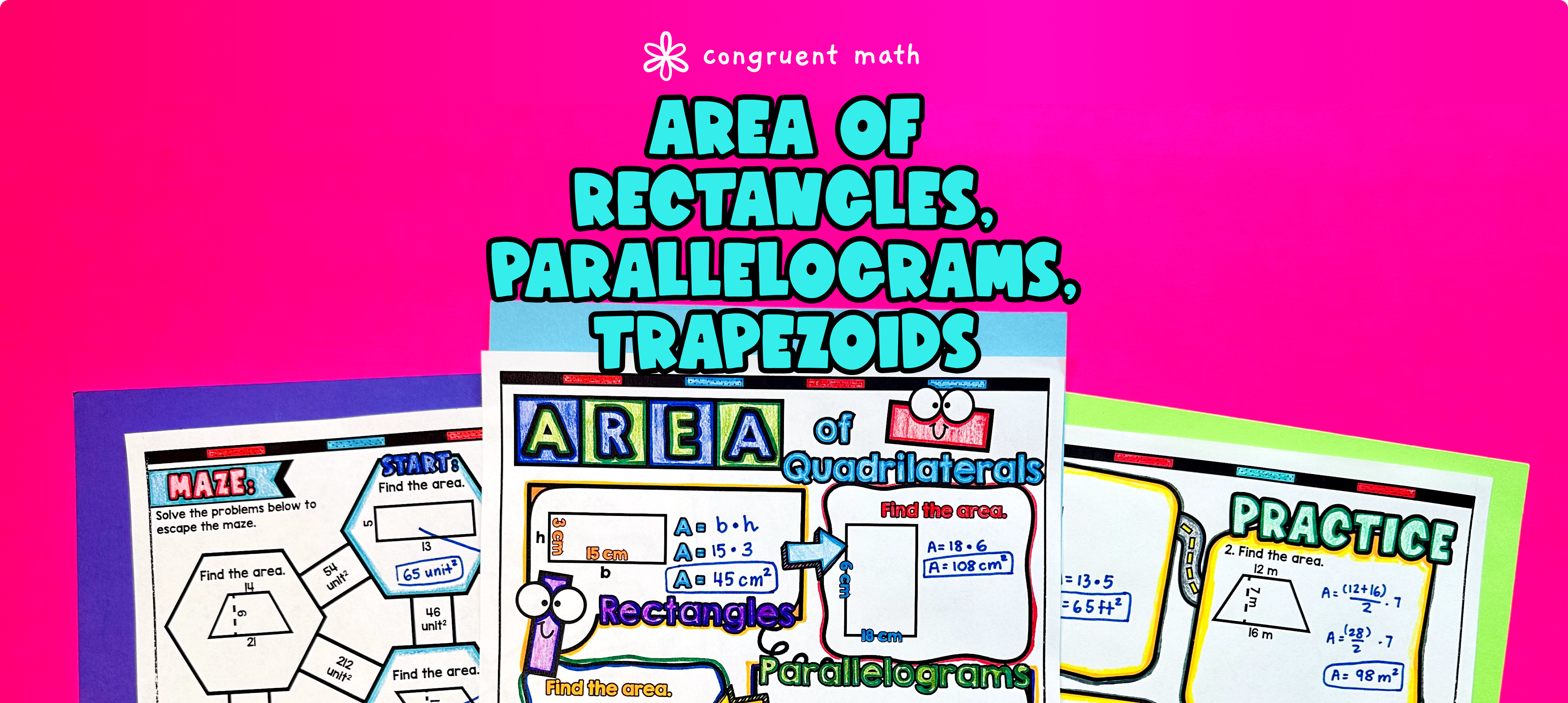 Area of Rectangles, Parallelograms, and Trapezoids Lesson Plan