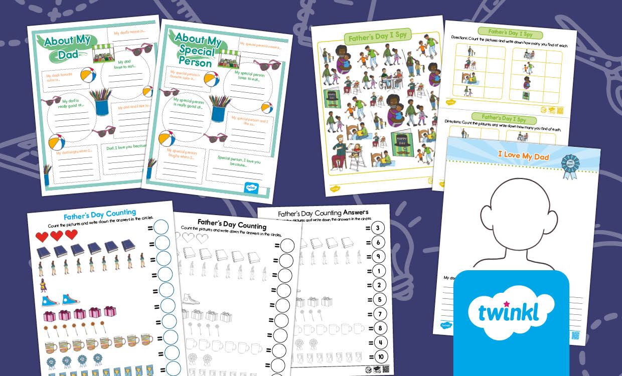 Father’s Day Activity Bundle for K-2nd Grade