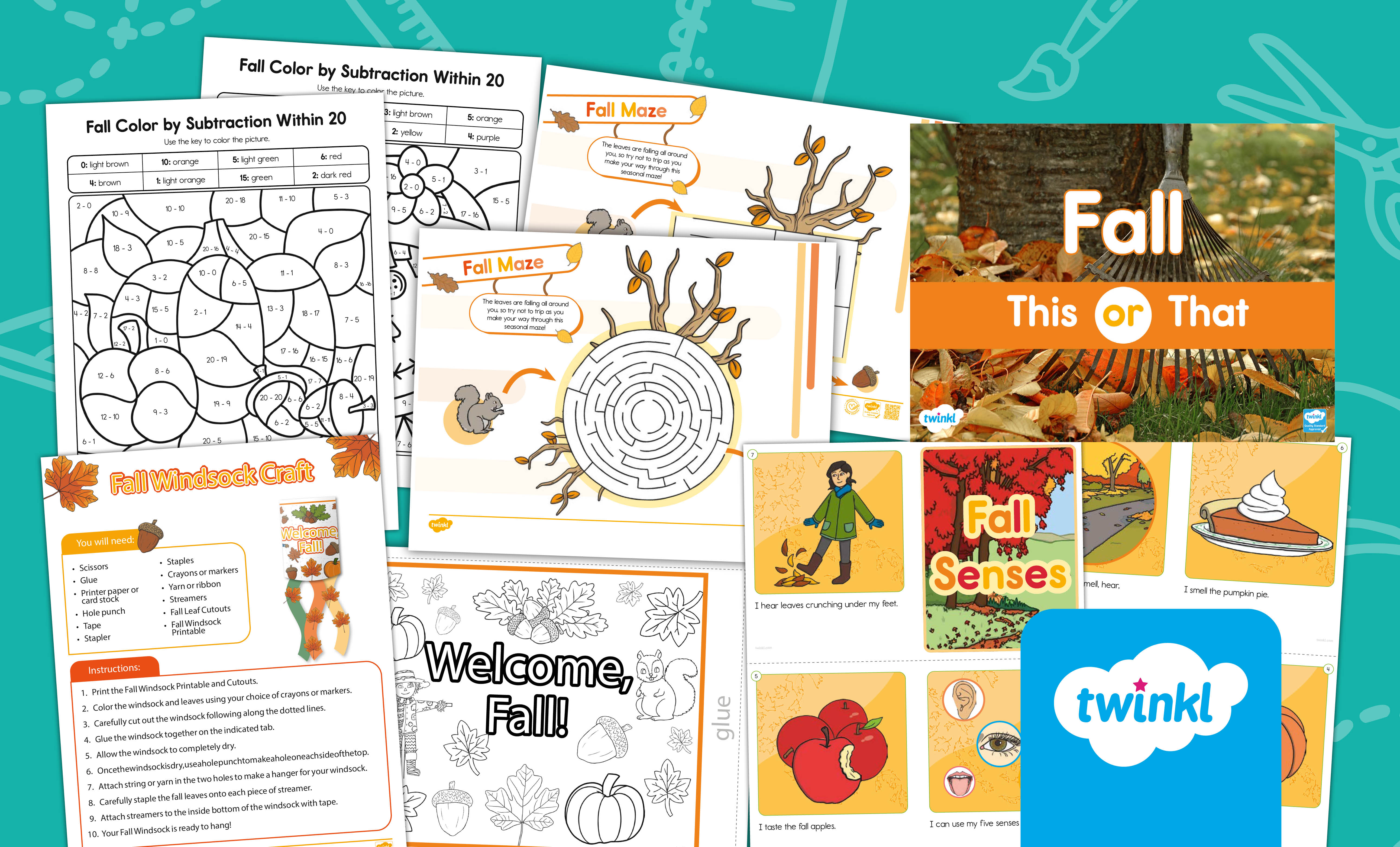 Fall Fun Bundle for K-2nd Grade