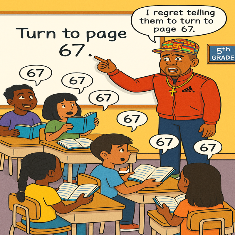When Teachers Accidentally Say 67 in class!