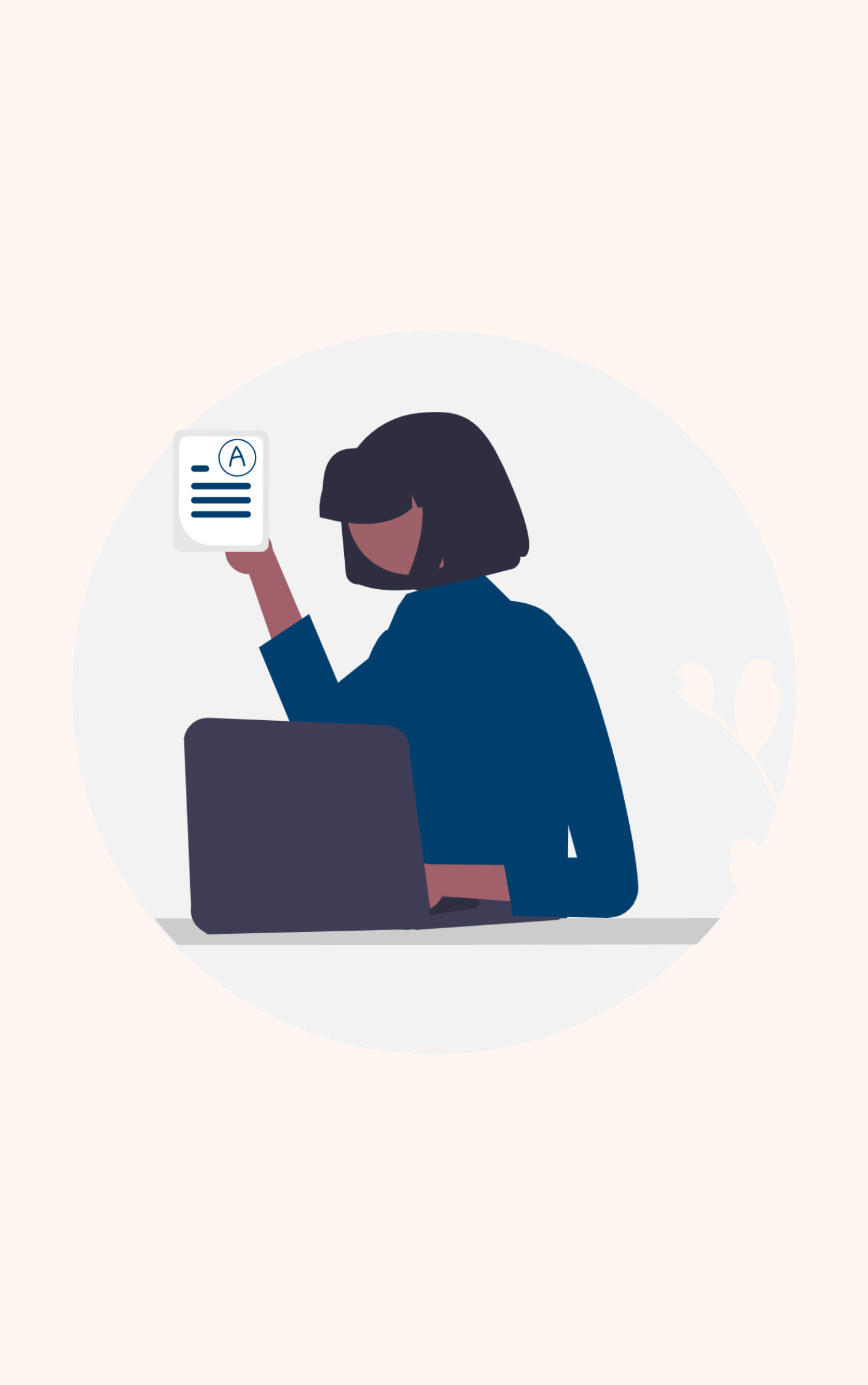 person looking at laptop