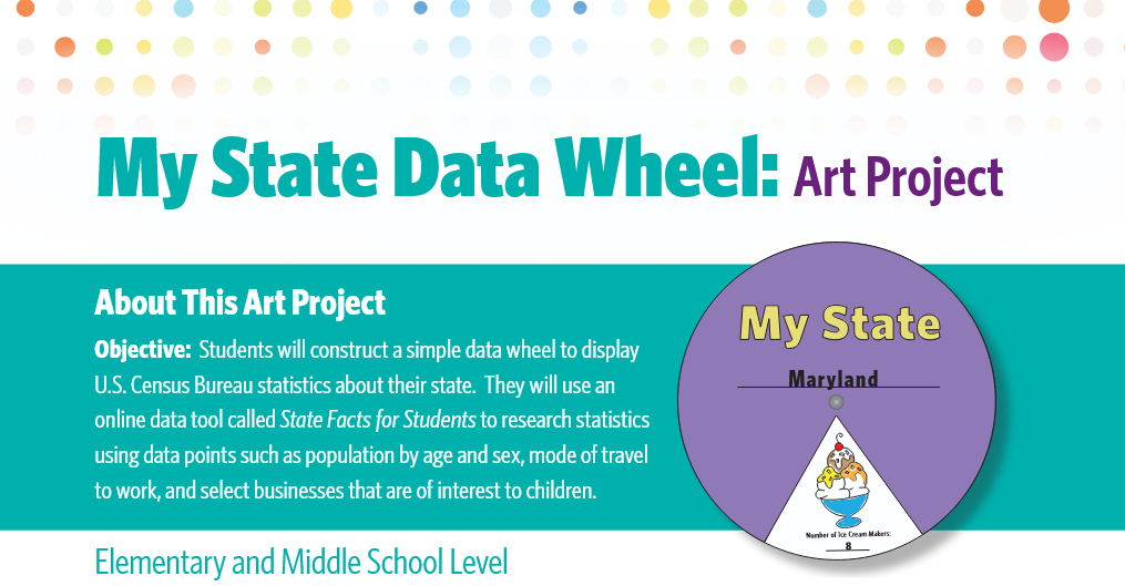 My State Data Wheel Art Project