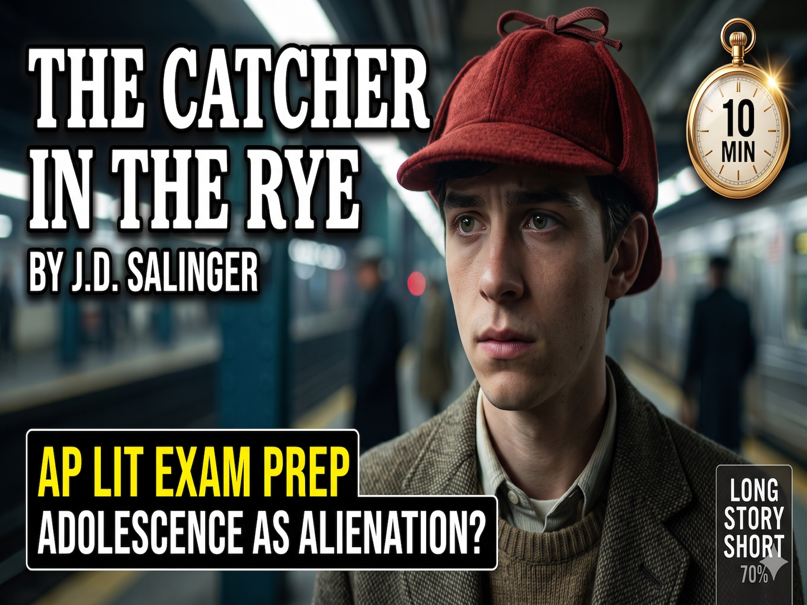 The Catcher in the Rye by J.D. Salinger | Video Lesson, Worksheet