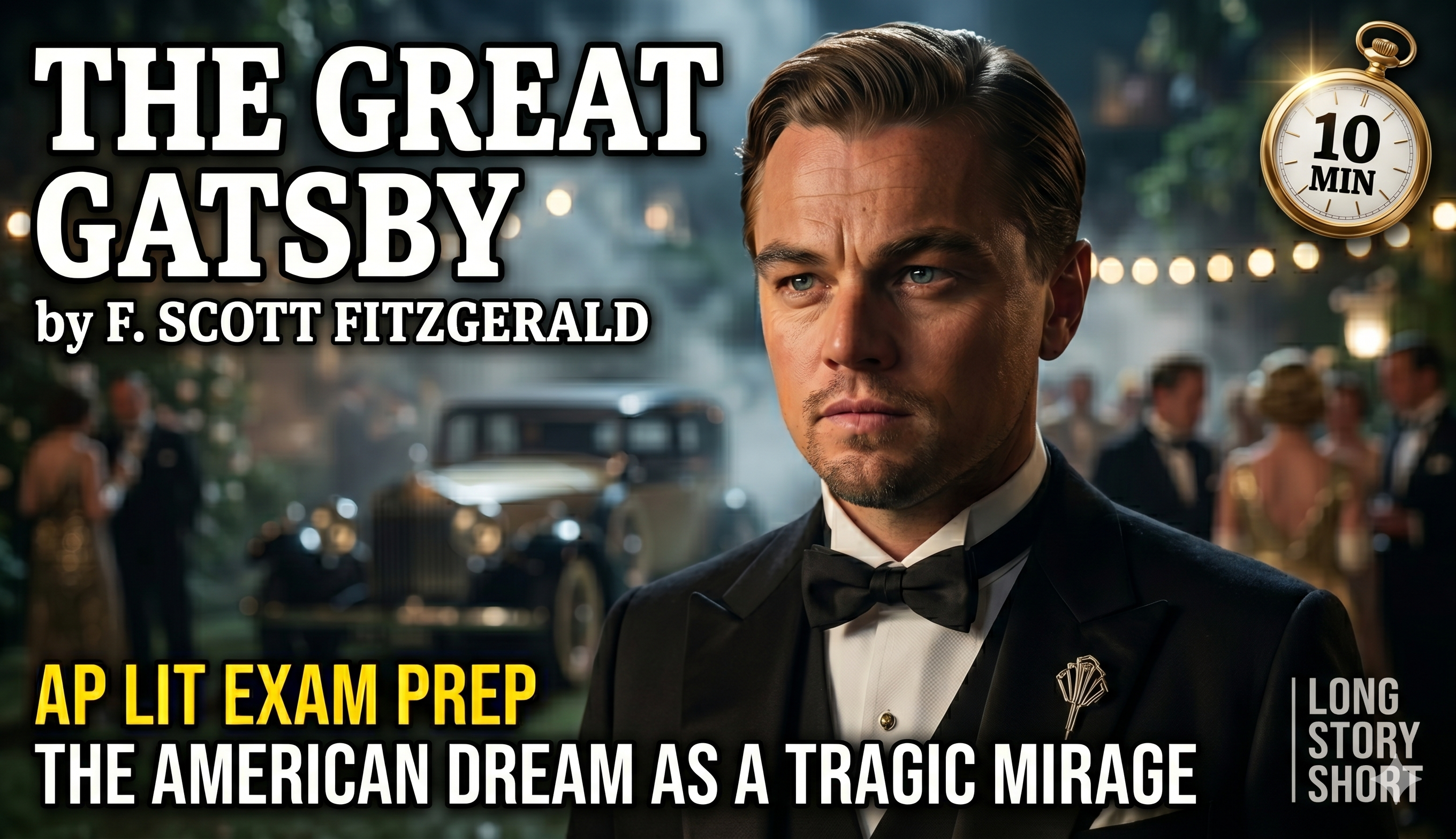 The Great Gatsby by F. Scott Fitzgerald | 10-Minute Video Lesson & Worksheet | AP Literature