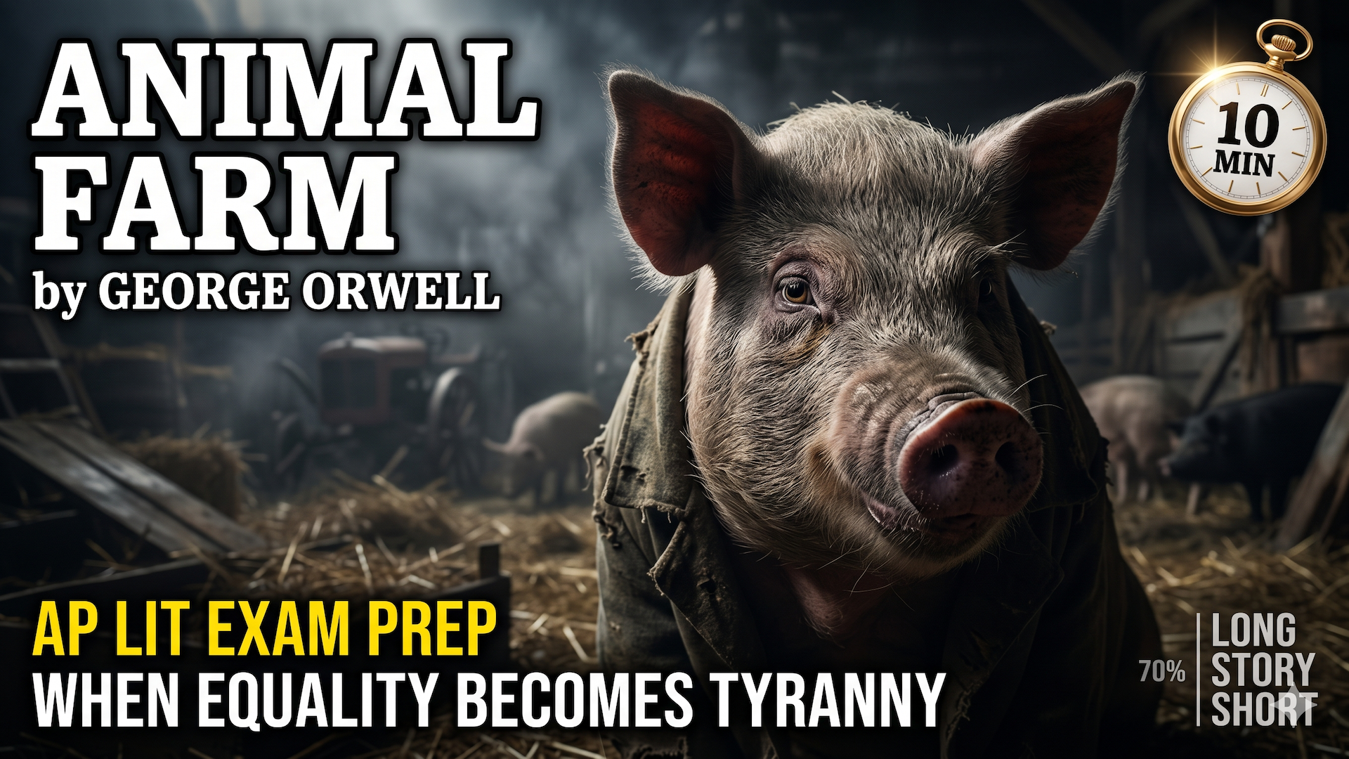 Animal Farm by George Orwell | 10-Minute Video Lesson Plan & Worksheet | AP Literature