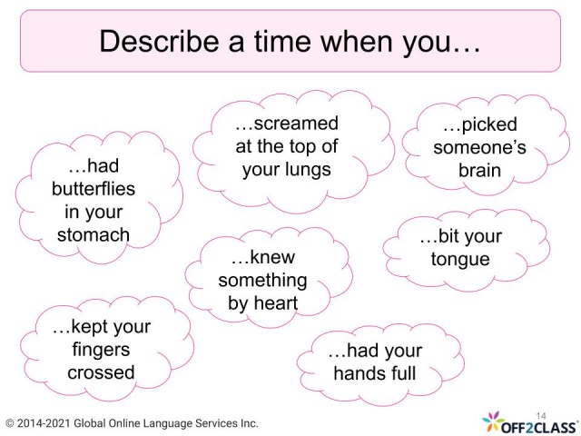 Idioms That Use Anatomy Vocabulary - Off2Class Lesson Plan