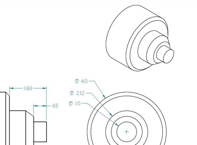 CNC Lathe Blueprint and sample canned cycle programs