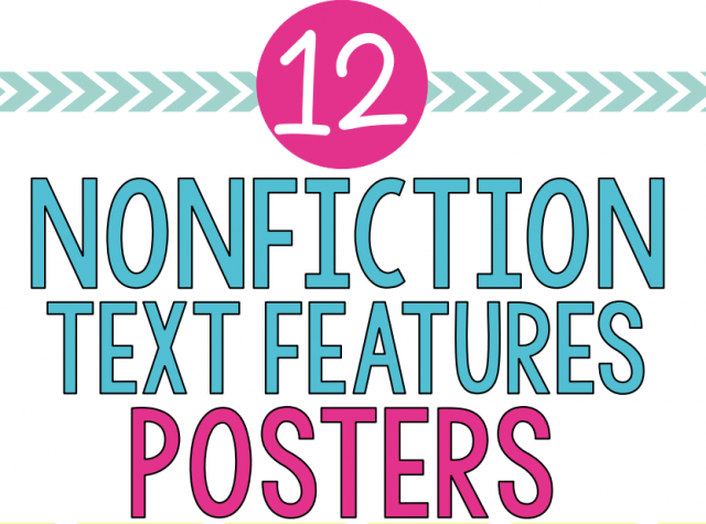 Nonfiction Text Features - Posters and Classroom Decorations