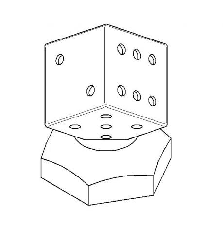 Dice on Hexagon Base Desk display Machining Student Project