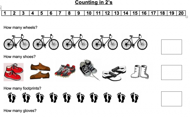 Counting in 2's