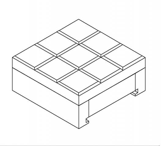 Tic Tac Toe Board Container to hold the pieces blueprint woodworking