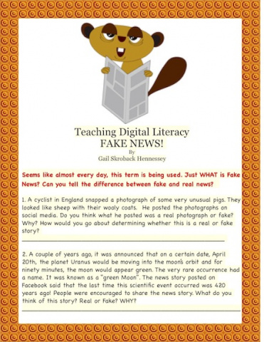 Identifying fake news(Developing Digital critical Literacy)